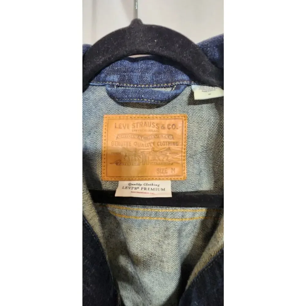 Levi’s Premium Denim Trucker‎ Jacket Leather Patch Big 